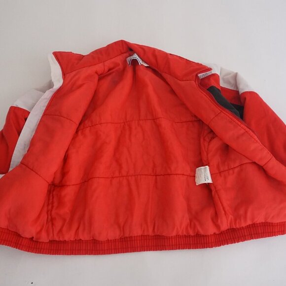 Vintage '80S Club International Red White Puffer Ski Jacket Size Medium - Picture 13 of 14